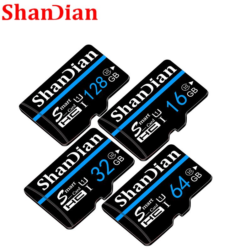 Shandian Tarjeta Micro Sd Tf Geheugenkaart 8Gb 16Gb 32Gb 64Gb Micro Sd Cartao De Memoria micro Mini Card + Adapter