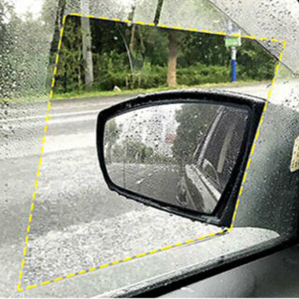 4 stuks autobeschermfolie regenbestendige autospiegelsticker anti-condens beschermfolie autosticker regenkap
