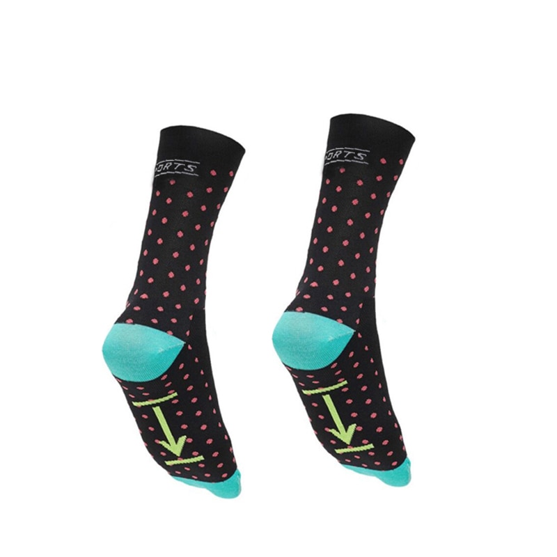 Calcetines deportivos para ciclismo , de , transpirables, para andar en baloncesto, correr, Media bicicleta, 1 par