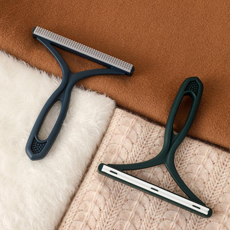 Upgraded Lint Remover Double Sided Portable Manual Clothes Fuzz Sweater Lint Roller Hair Clean Brush Winter Coat Shaver Remover
