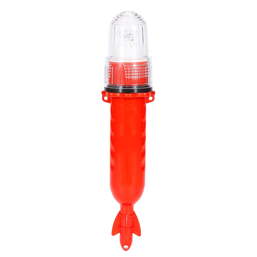 L# visdobber led licht rood wit oceaan zee nacht vissen attractie lokken licht hengel verticale boei dobber tackle