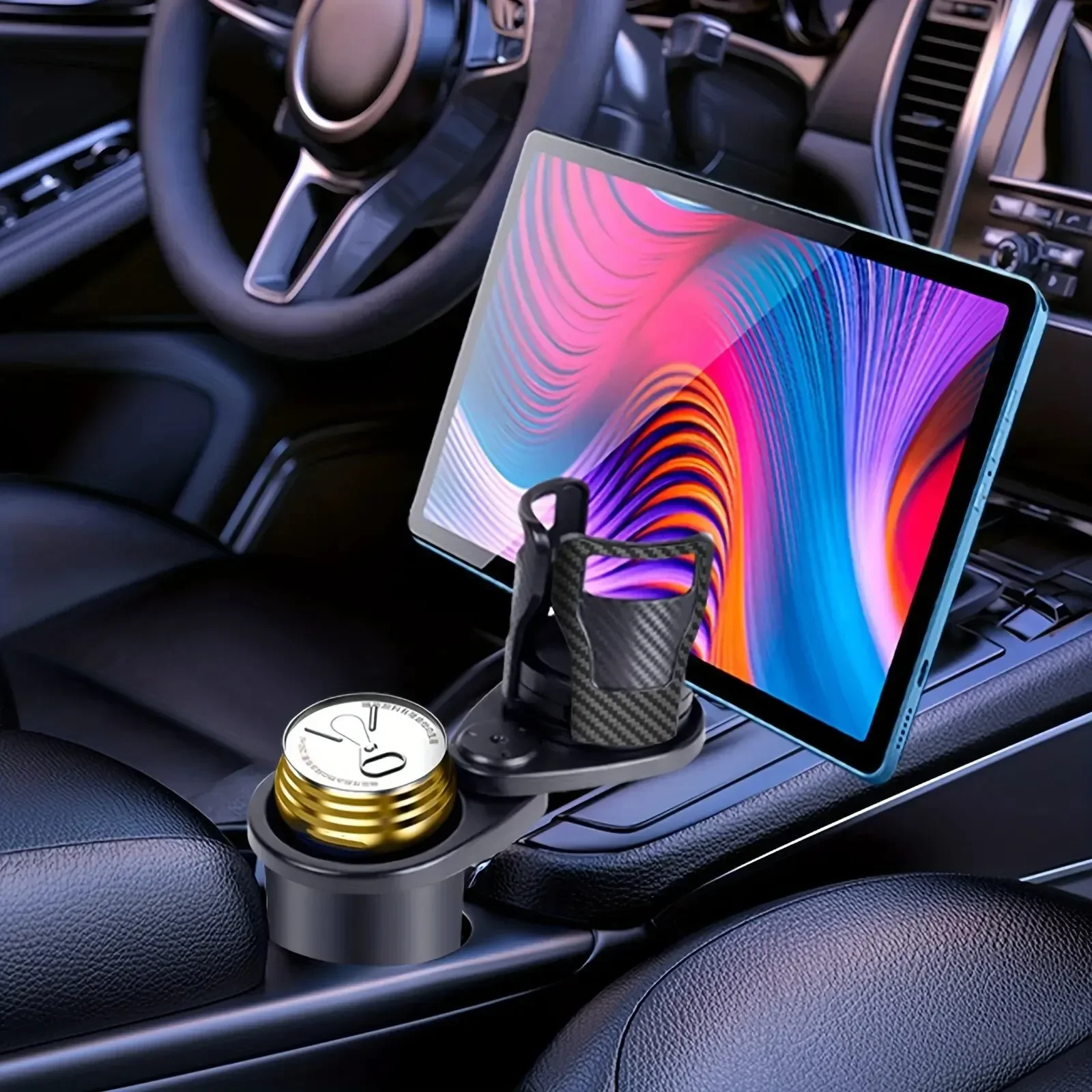 auto bekerhouder multifunctionele verstelbare dubbele bekerhouder expander adapter auto bekerhouder mobiele telefoon houder
