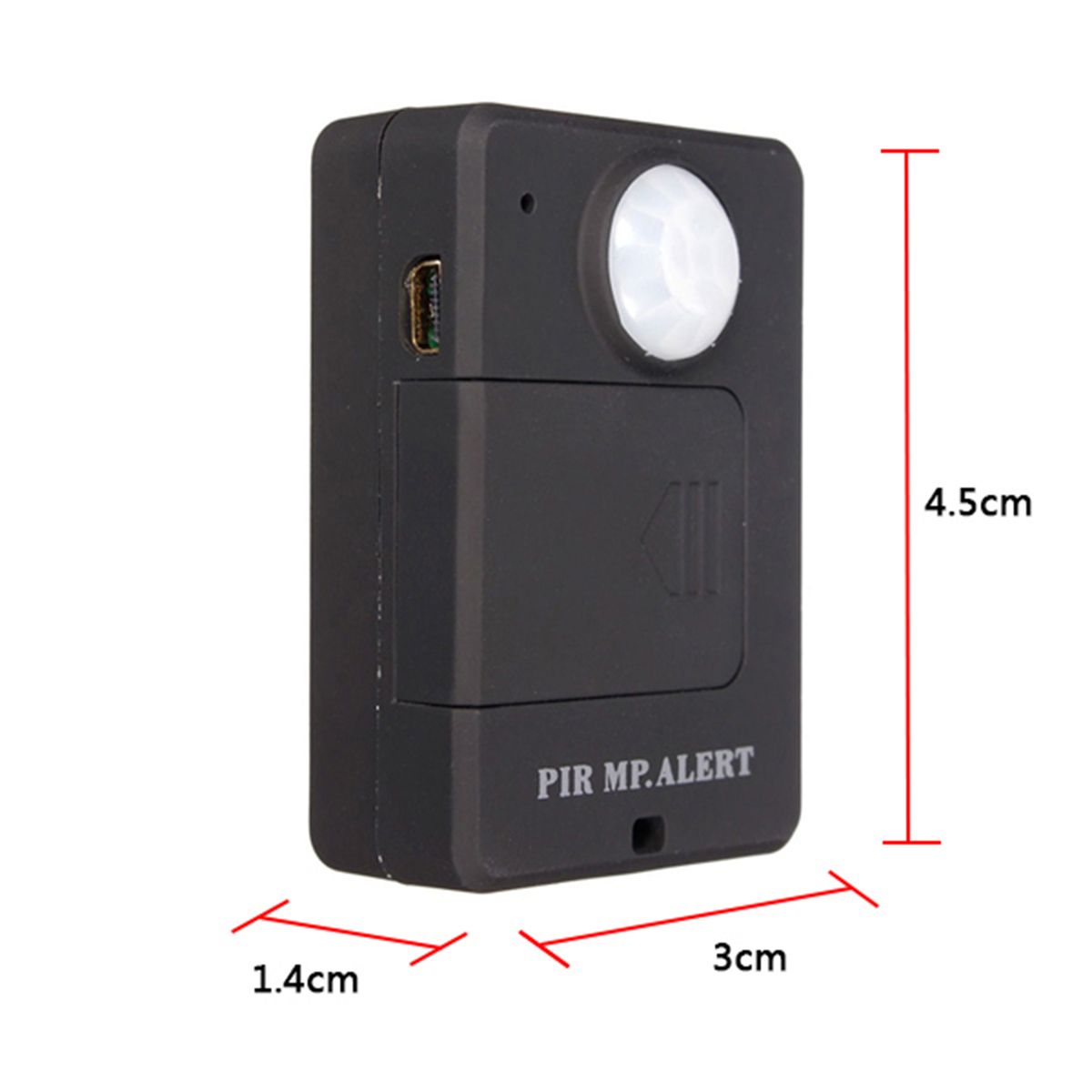 Mini gsm pir larm rörelsesensor larm infrarött trådlöst gsm larm stöldskydd rörelsedetektor hög känslighet