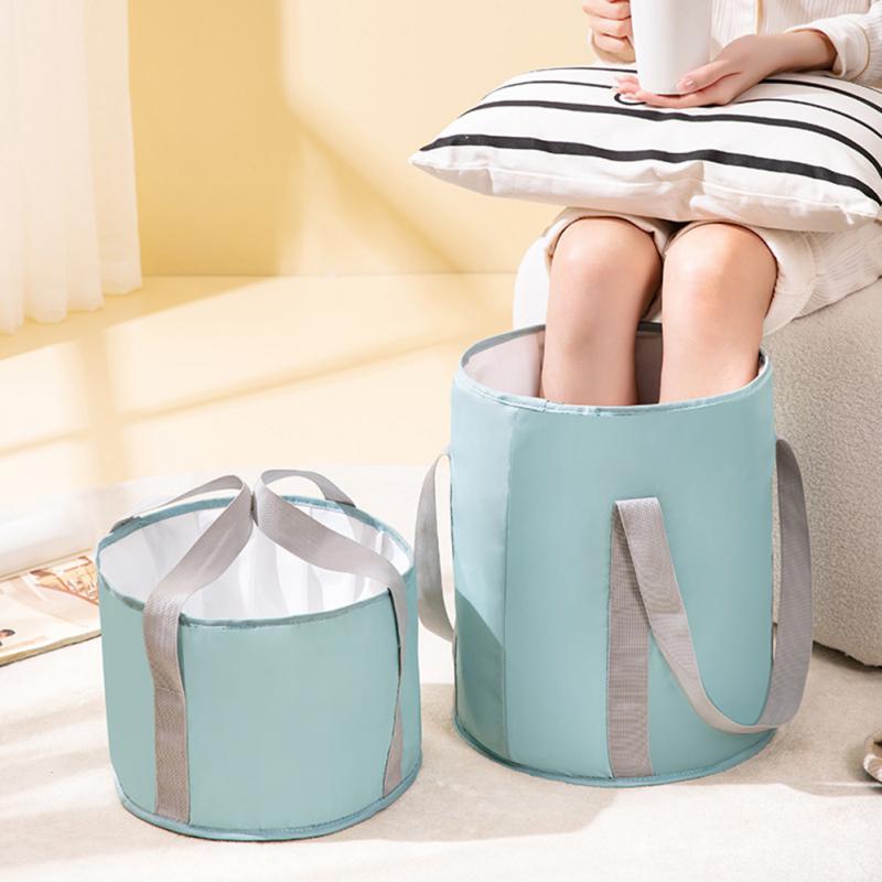 Foldable Foot Soaking Bucket Washing Basin Travel Camping Washbasin Bucket Portable Folding Laundry Tub Foot Bath Bucket