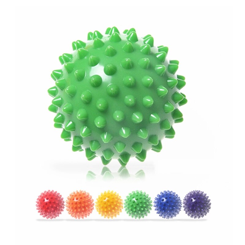 TPR 7CM diametro Hollow Soft Spike Ball recupero della forza della mano esercizio massaggio palla Yoga Fitness massaggiatore appuntito punto di innesco