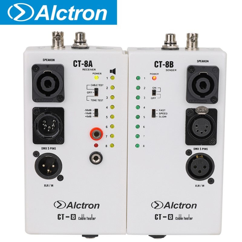 Alctron ct -8 multi-purpose audio kabel tester line test instrument engineering ledningsadskillelse test