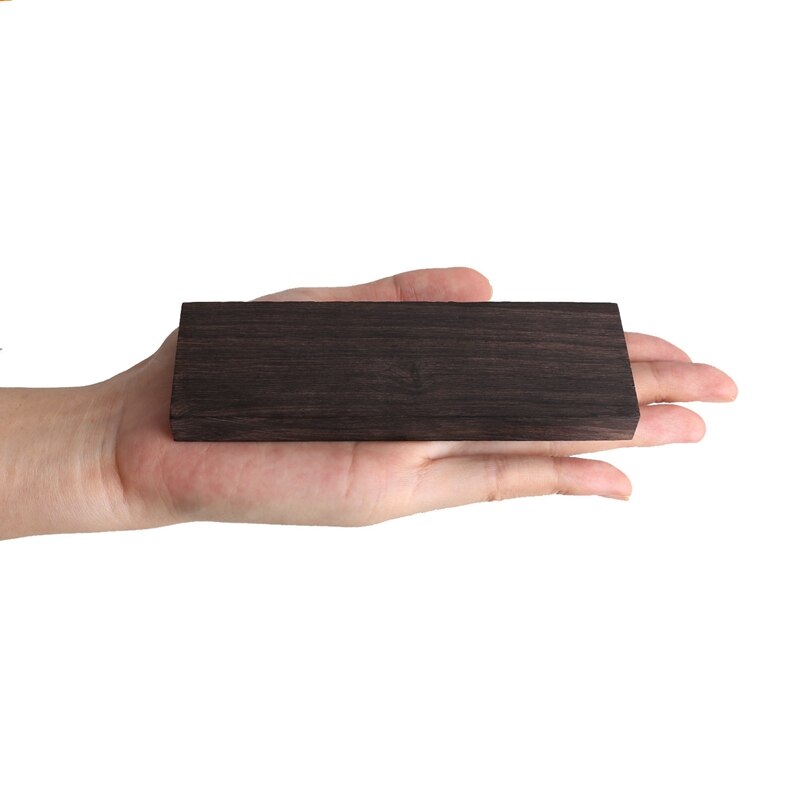 Bloques de madera de melanoxilán, madera negra africana, 120x40x10mm