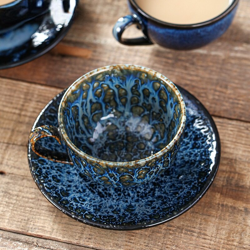 Luksusowe ceramiczne oryginalne kubki śniadaniowe kreatywne piękne kubki robić herbaty popołudniowa herbata Kahve Fincan Takimlari porcelanowe zastawy stołbyć winnym