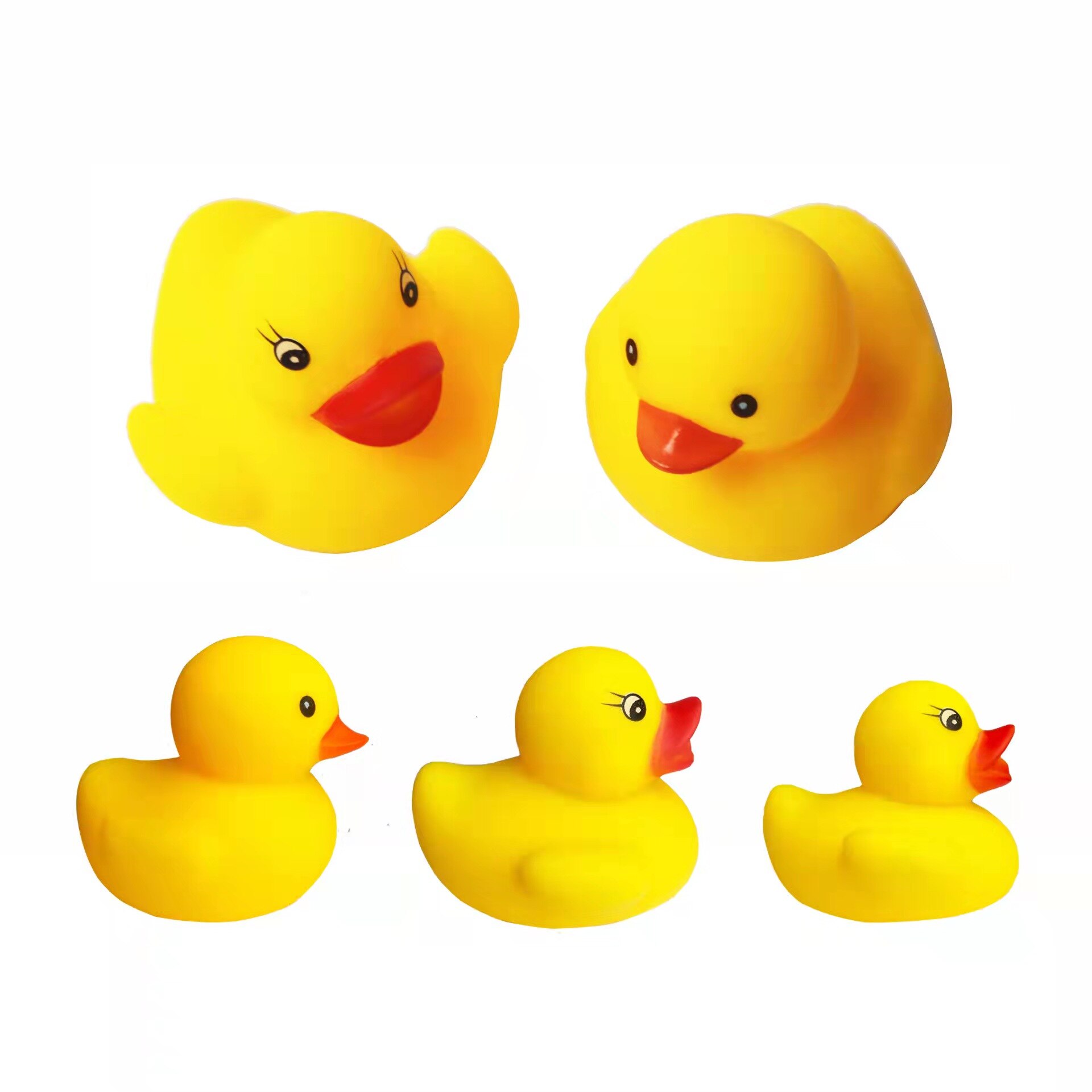 40-200 pieces squeaky rubber duck float bath toy baby shower water toy for pool party toy boys girls