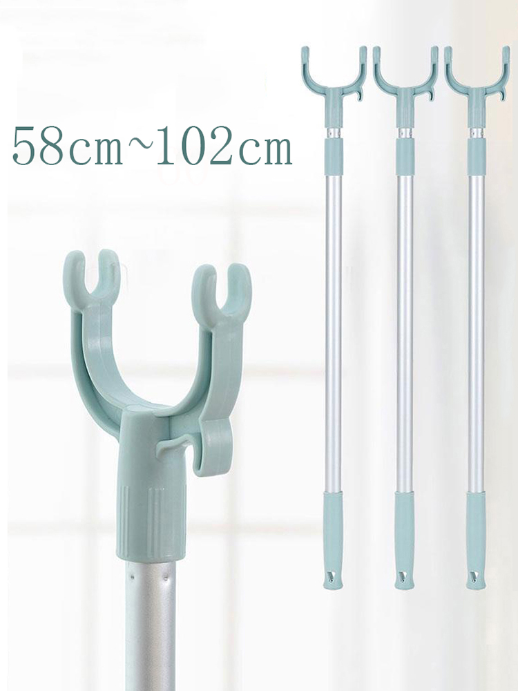 Vanzlife balcony fork pole the hangers for clothes pole retractable pole drying pole fork dress stick space saving clothing rack