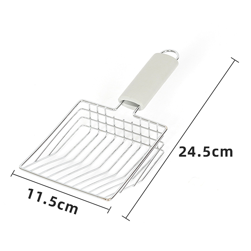 1 Stück Haustier reinigungs werkzeug Metall Aluminium legierung Katzenstreu schaufel Edelstahl langlebiger Griff Haustier Kacke Schaufel: Ursprünglich Titel
