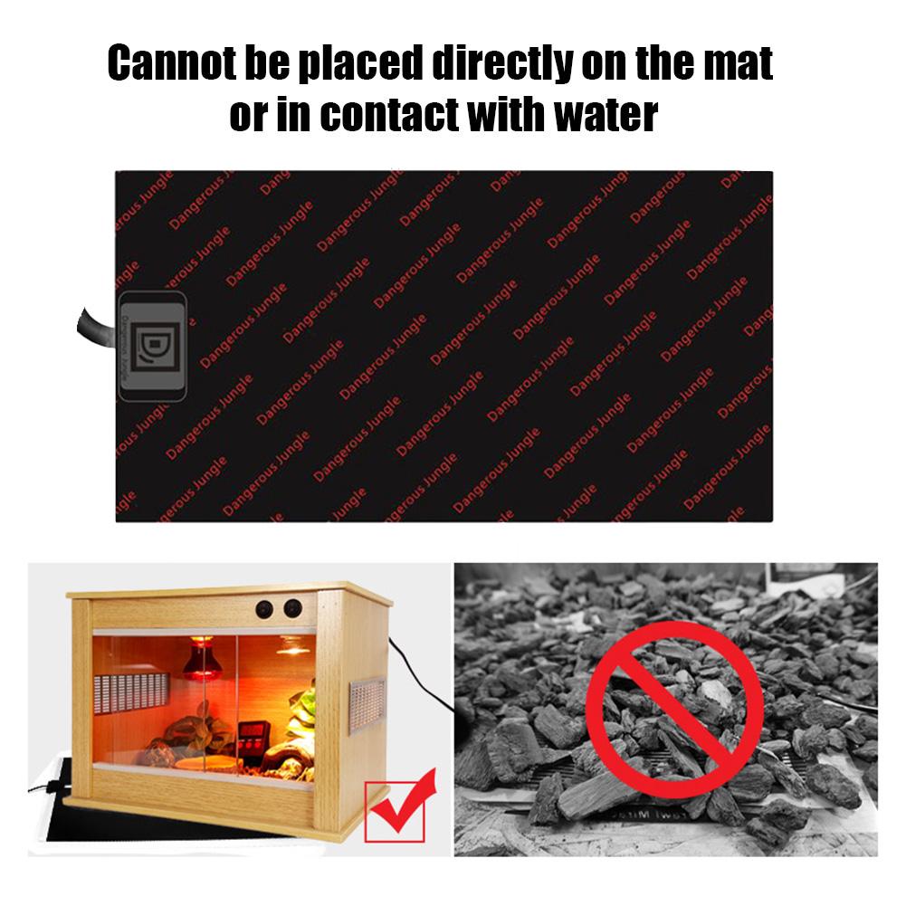 Temperatuurregeling Reptiel Verwarming Pad Fokken Doos Verwarming Pad Waterdicht Warme Verwarming Pad Voor Turtles Snake Lizard Hamste