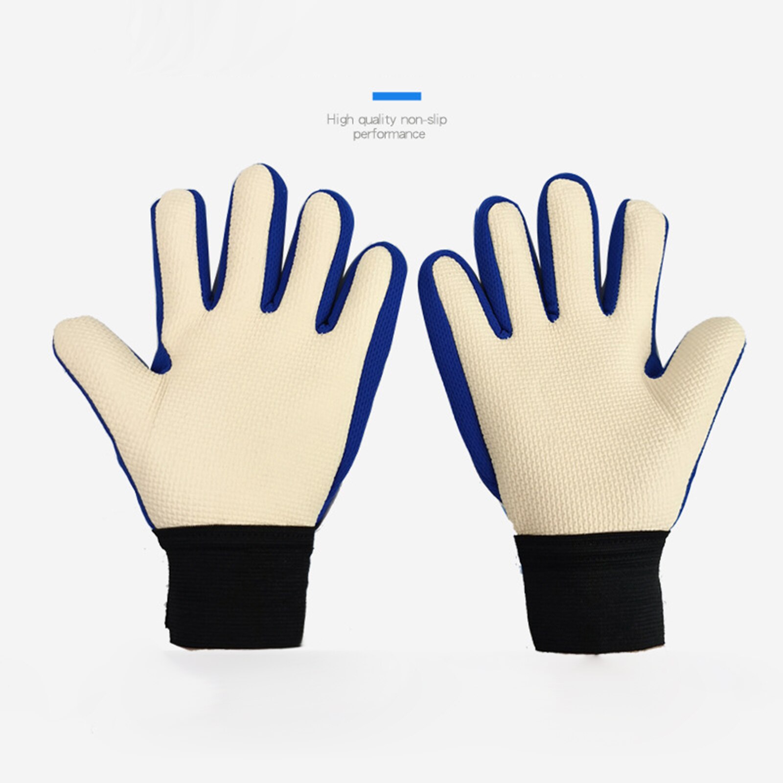 Children Goalkeeper Gloves Kids Goalie Soccer Gloves 5 Fingers Protection Non-slip Boys Soccer Latex Gloves