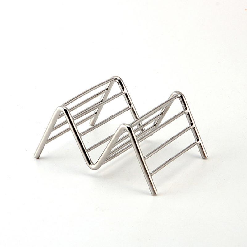 Display Stand For Pizza Stand Stainless Steel Taco Holder Stand Tray Restaurant Baking Tool Food Stand Tray Rack Oven Supplies
