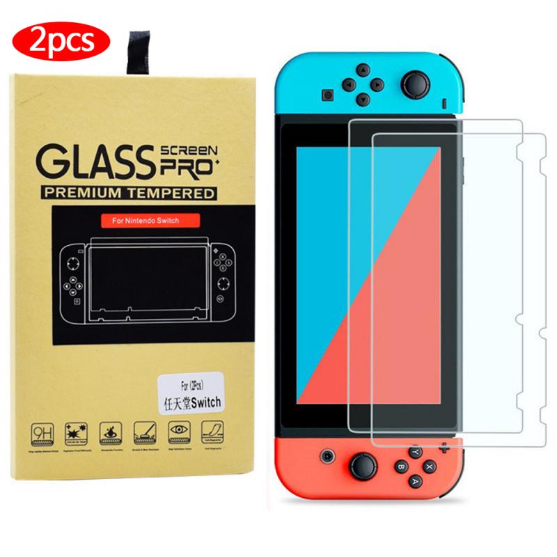 Voor Nintendo Switch Premium Gehard Ultra Heldere Glazen Screen Protector 2 Packs, 2 Stuks 9H Film Screen Protector Voor Ns Schakelaar: Default Title