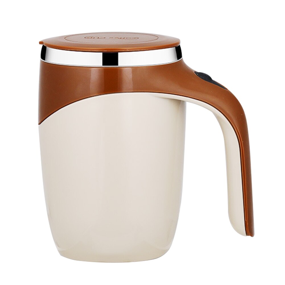 Drinkware magnetiskt kontor mocka batteridrivet kaffe kakao rostfritt stål dryck mixer kopp självrörande mugg smart