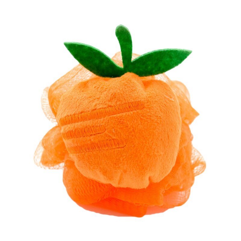 Children Bath Ball Fruit Shape Baby Kids Bath Wipe Soft Large Foaming Ball Infant Nursing Supplies Bath Flower: M