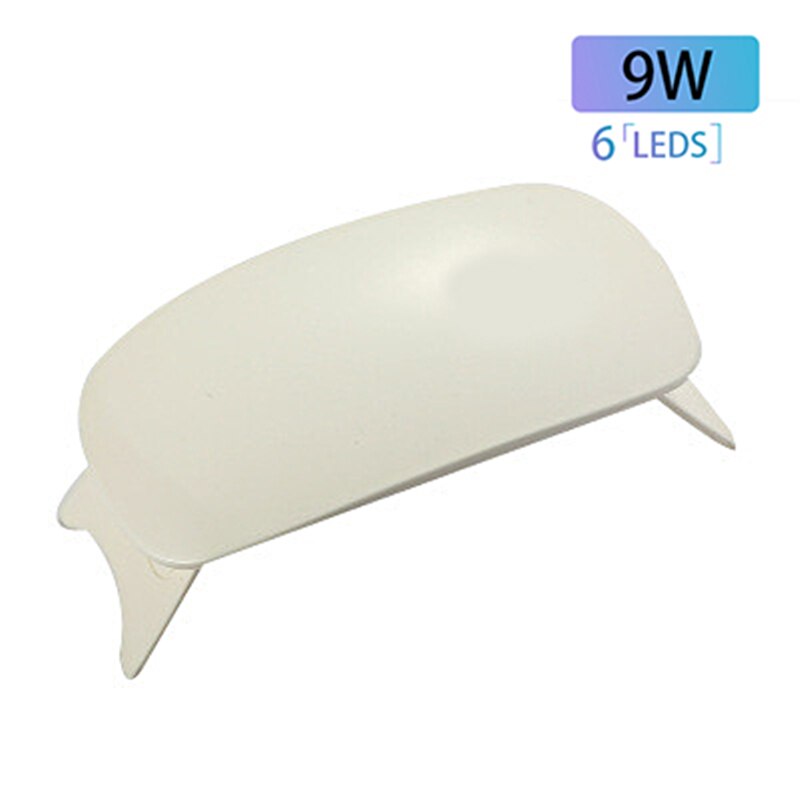 Mini lámpara UV/LED para uñas, 88W/9W, patrones personalizados, interfaz USB portátil, conveniente para uso doméstico, secador de uñas al por mayor: SUNmini (White)