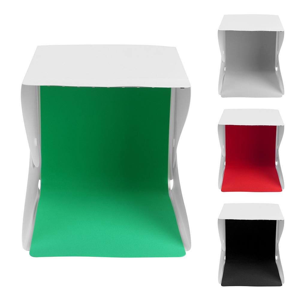 24*23cm Mini Foldable Camera Photo Studio Soft Box Built In LED Photography Light Tent Softbox Light Room Tabletop Shooting