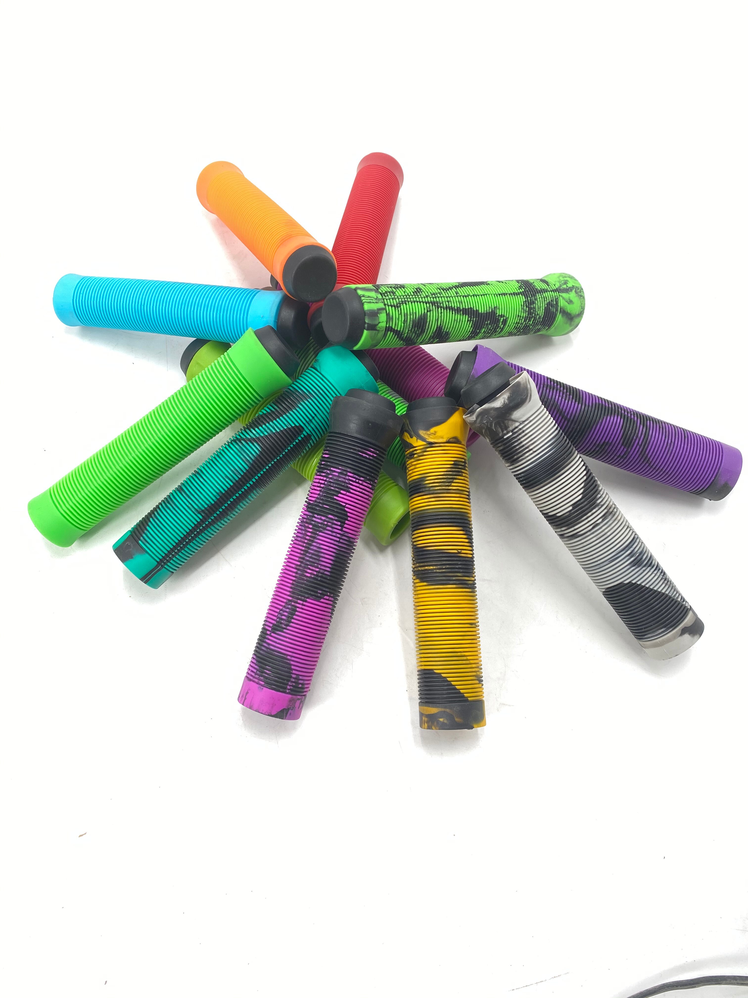 Cool price BMX stunt scooter grips durable 150mm rubber bmx grips