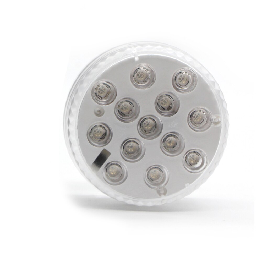 13 LED RVB Lumière Submersible Magnétique Ventouses RF Télécommande Sous-Marine Lampe De Nuit En Plein Air Piscine Vase Garden Party: 1 lamp no remote