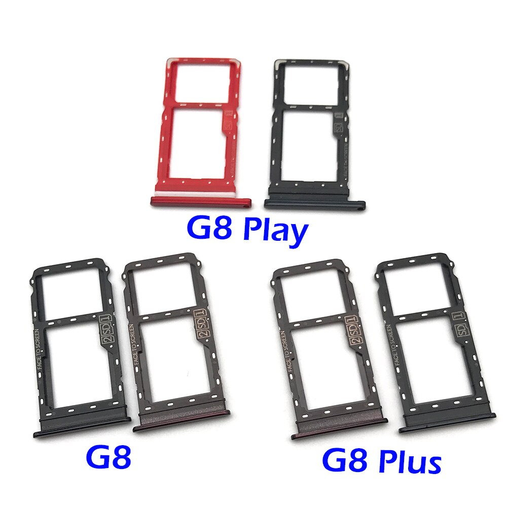 For Motorola Moto G G8 Plus Play Power Lite / G Fast / One Zoom Sim Card Tray SD Card Reader Socket Slot Holder Replacement Part
