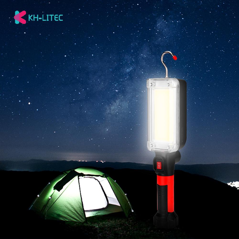 Cob Led Work Light Floodlight Rechargeable Lamp Led Portable Magnetic Light Hook Outdoor Camping Inspection Light Flashlight