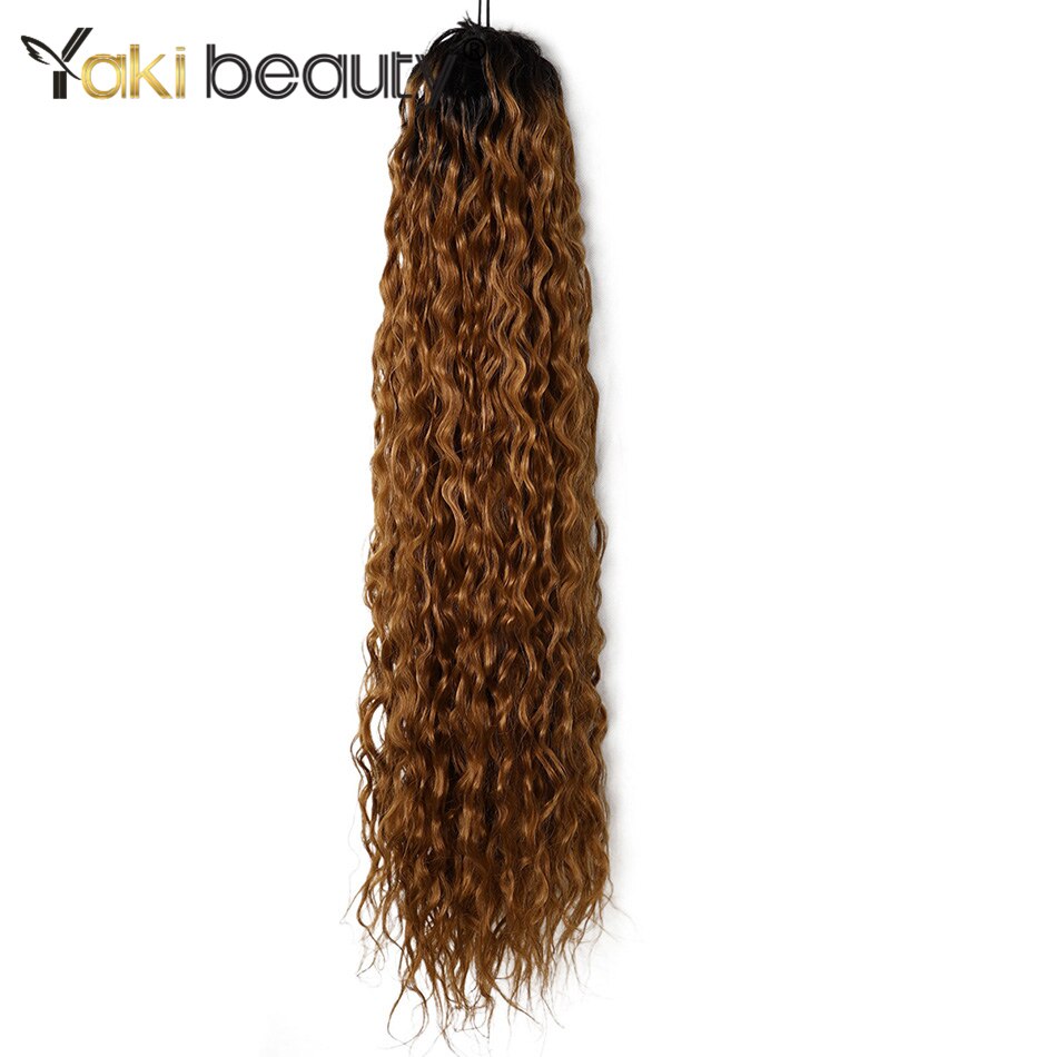 32'' Ponytail Synthetic Hair Extension 140g Tail On An Elastic Band Curly Locks Hair YAKI BEAUTY For Women: T2-30