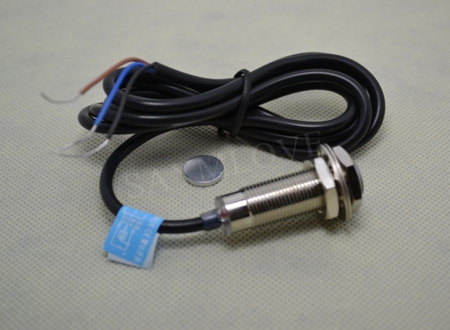 Blauwe Led Toerenteller Rpm Snelheid Meter + Hall Proximity Switch Sensor Npn