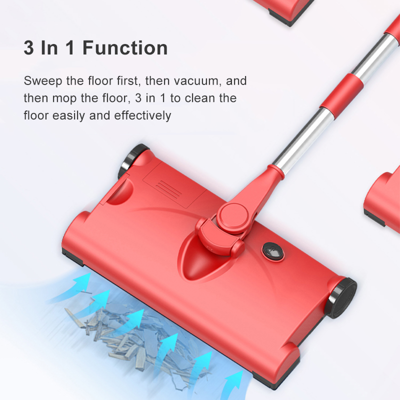 Balai électrique essuie-glace sans fil portable USB charge muet réduction du bruit tiroir boîte à poussière poignée réglable en hauteur aspirateur