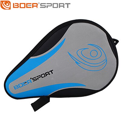 Boer – raquette de Tennis de Table professionnelle, une pièce, sac de chauve-souris Oxford, étui de Ping-Pong, étanche à la poussière, protection complète: Gray