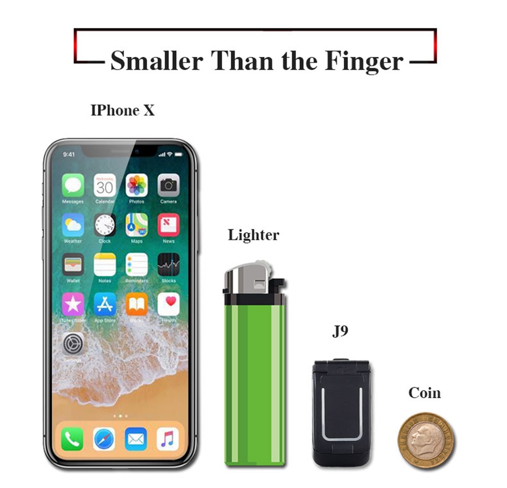 Mini Flip Mobiele Telefoon LONG-CZ J9 0.66 "Kleinste Mobiele Telefoon Draadloze Bluetooth Dialer Fm Magic Voice Handsfree Oortelefoon Voor kids