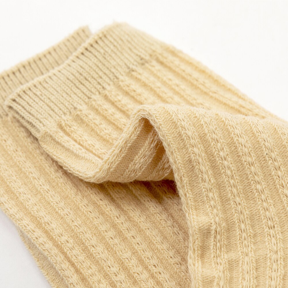 1 Pair Korean Style Mid Tube Socks for Children Four Seasons Solid Color Soft Cotton Boys Girls Casual Socks College Sports Sock