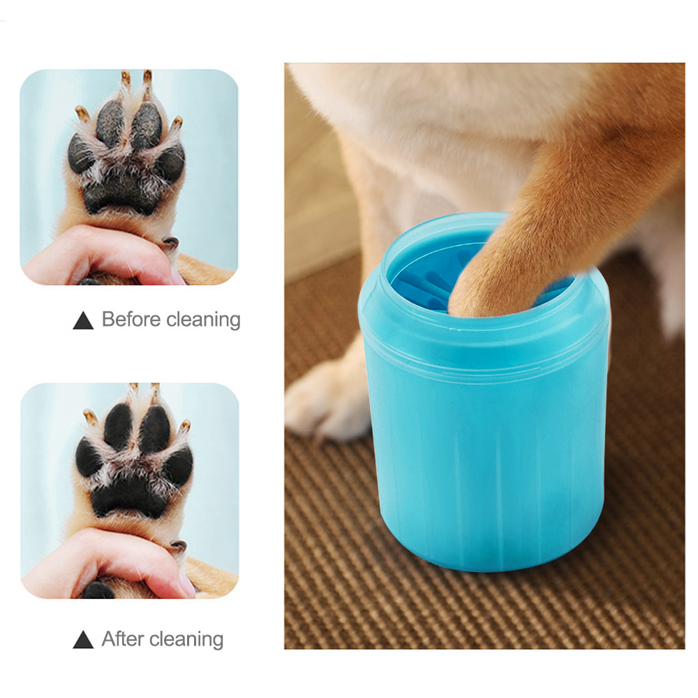 Nettoyeur de pattes pour animaux de compagnie, piston de pattes, tasse de nettoyage des pieds en Silicone souple, brosse de nettoyage des pattes portables pour chats et chiens, fournitures pratiques pour la maison, 3 tailles