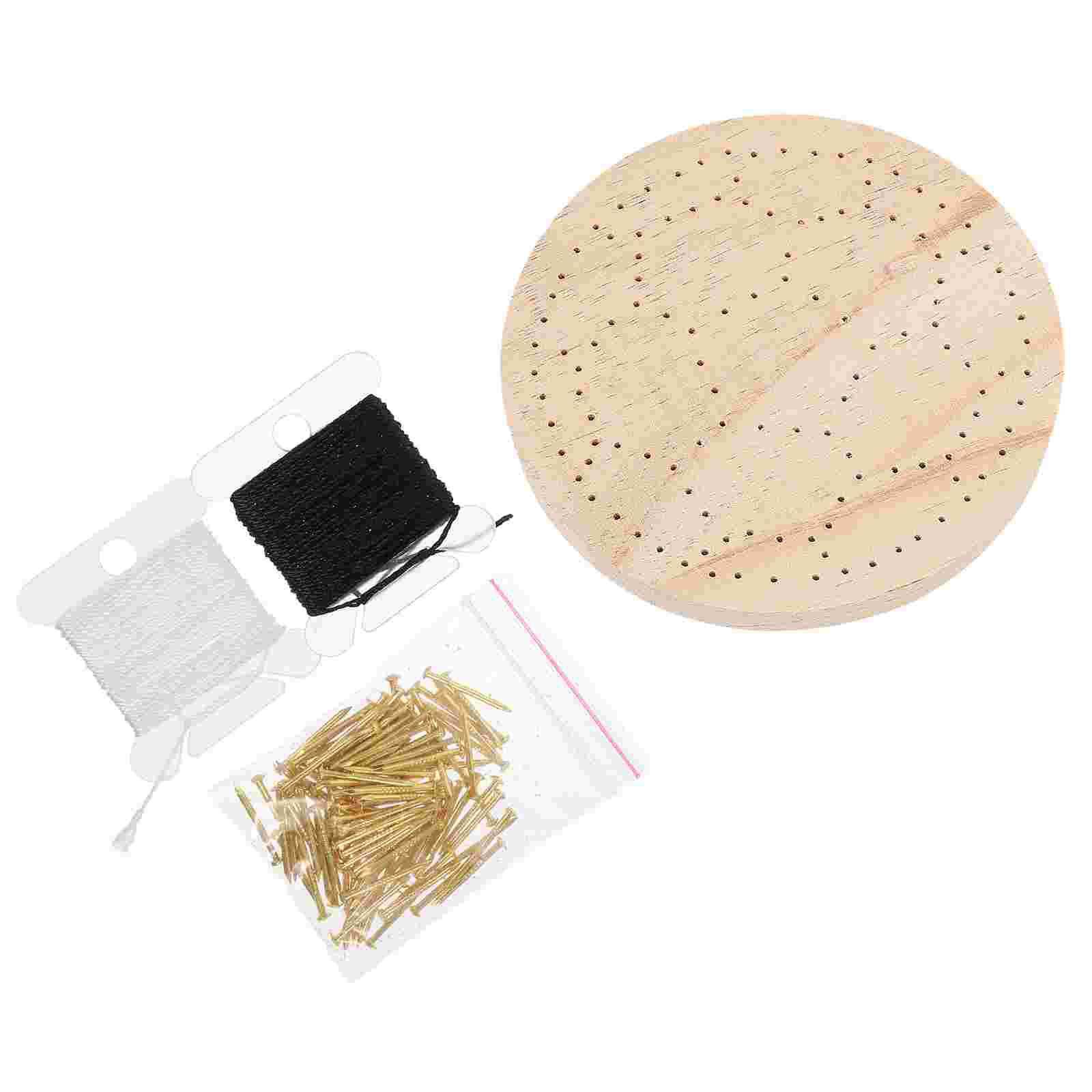 1 Set DIY String Art Kit Handicraft Nail Painting Material Nail Winding Painting For Child Girl: b