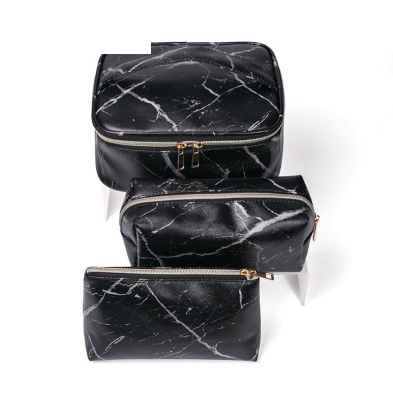 Multifunctional Marble Cosmetic Bag Makeup Pouch Toiletry Travel Case Organizer A69C