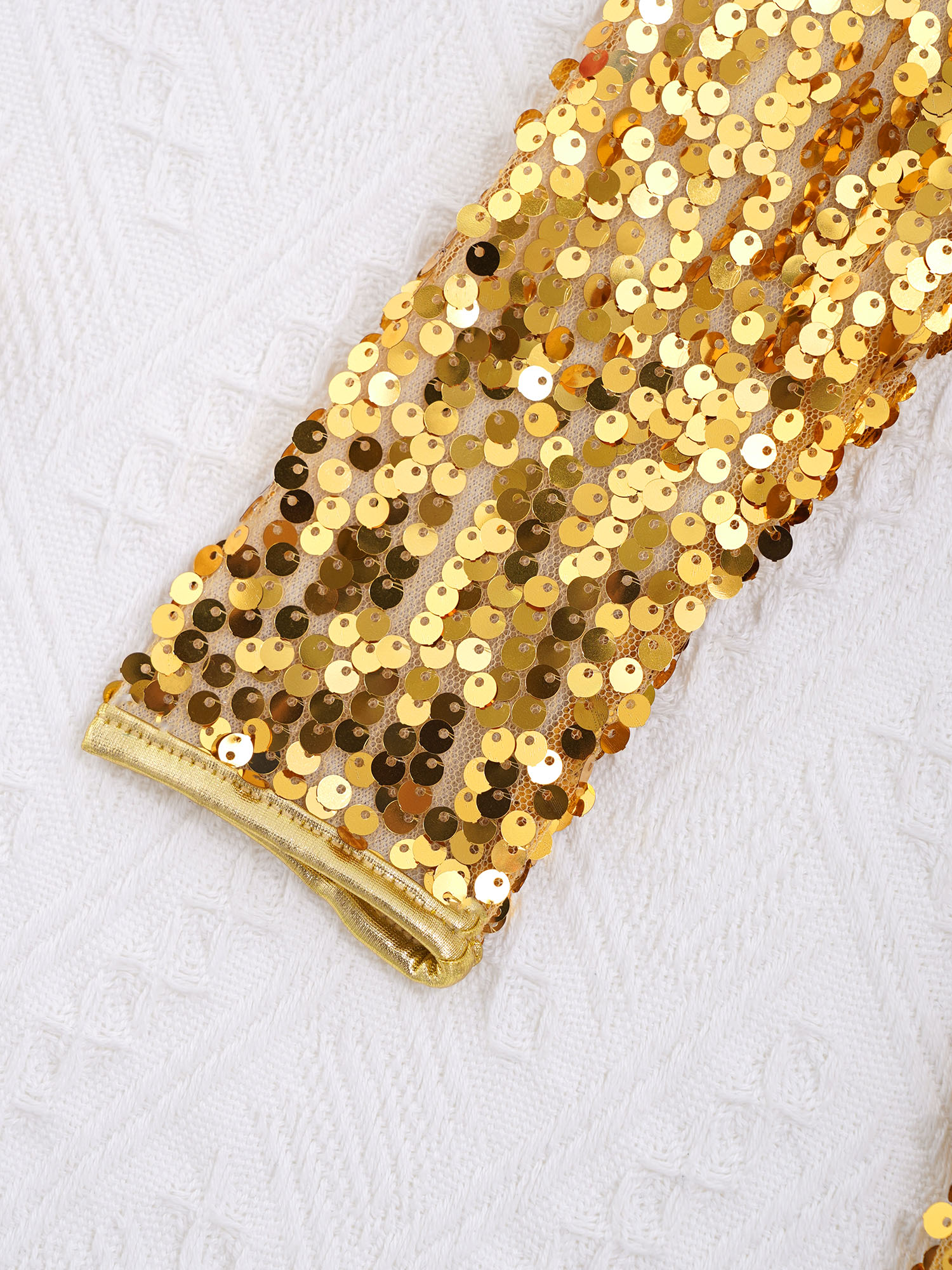 Kids Boy Girl Ballet Dance Gymnastics Leotards Bodysuit Long Sleeves Shiny Sequins Jumpsuit Unitard Gym Ballet Dancer Dancerwear