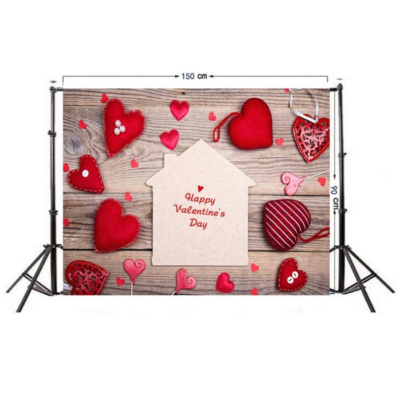 Ystävänpäivä valokuvaus taustakangas kestävä puulevy studiovideo tausta lavaesitys sisustus: E
