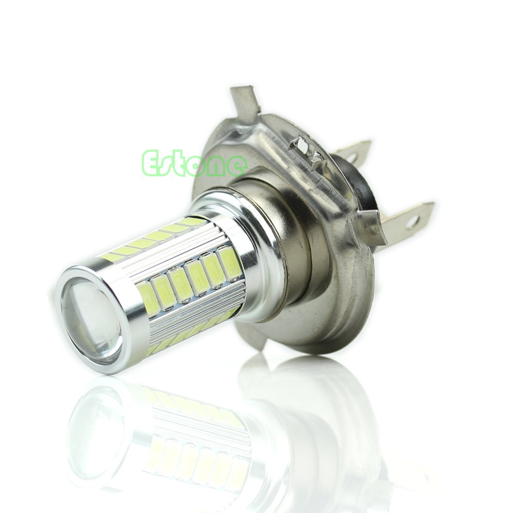 12V Super Heldere H4 33-Led Smd Witte Auto Mistlamp Koplamp Driving Lamp E7CA