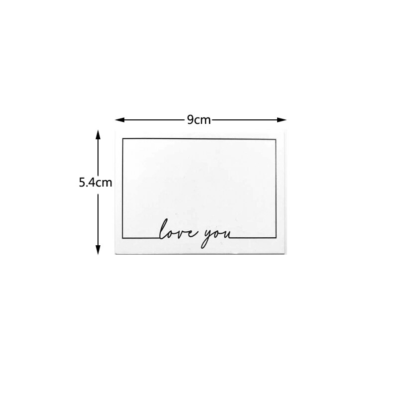10 pièces/lot carte blanche carte vintage merci/bestwishs/aimez-vous 3 taille bénédiction Message anniversaire voeux: Trumpet love you
