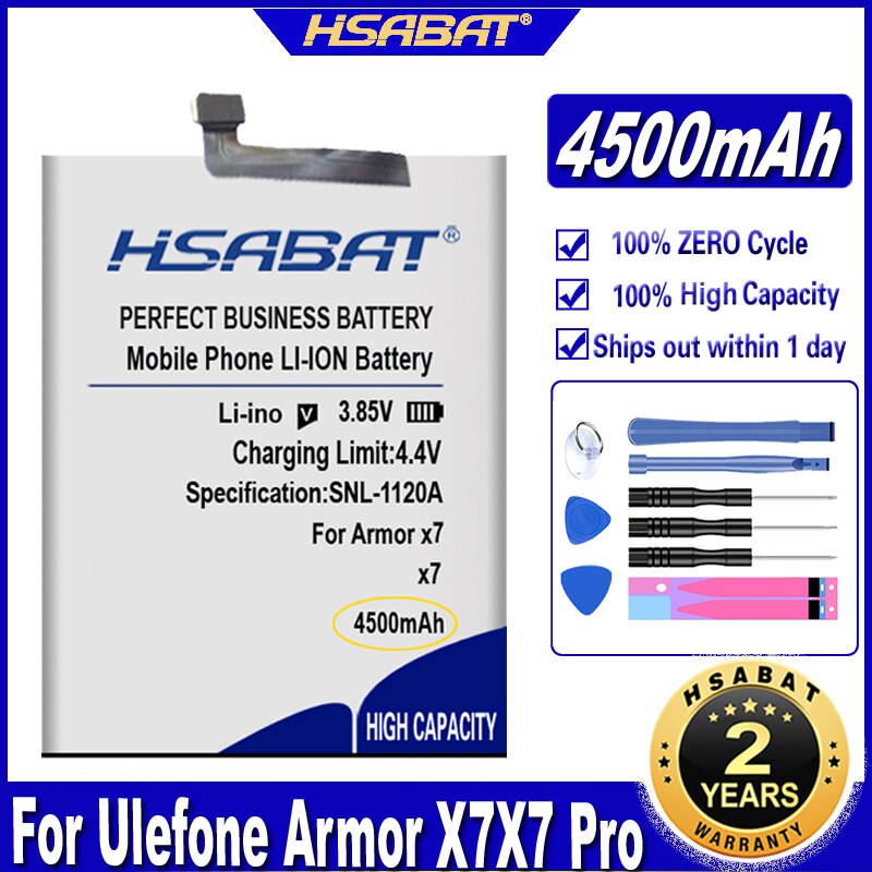 HSABAT-Batería Para Ulefone Armor 2, 3, 5, 3T, 3W, 6, 6E, 6S, 7, 7E, 8, 9, 9E, 11, X, X8, X6, 10, X2, X3, X5, X7, X7 Pro: for Armor X7 X7Pro