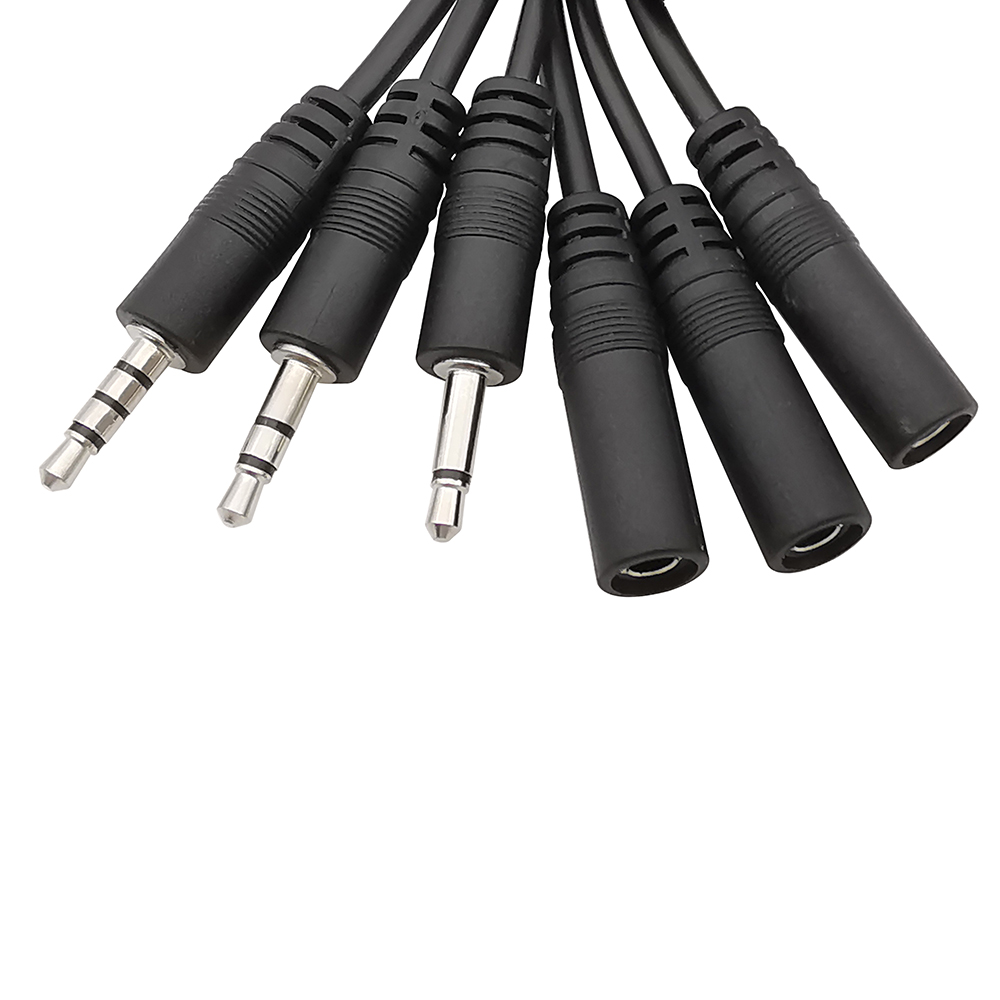 1/2/3/5Pcs 3.5mm Audio Cable Connector 2 3 4 Pole Mono Stereo Male Plug Female Jack Extension Wire AUX Headphone DIY Repair 30cm