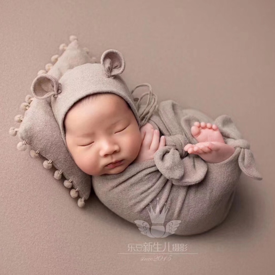 150*150 Cm Pasgeboren Fotografie Prop Deken Dubbelzijdige Fluwelen Baby Achtergrond Voor Foto Studio Baby-fotografie, # P2561