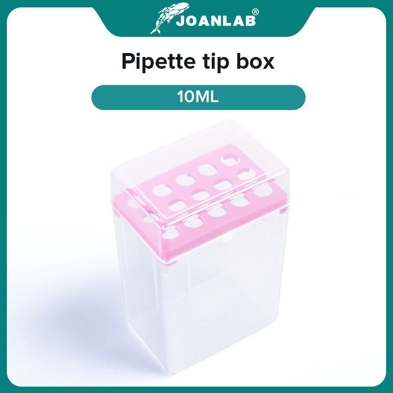 JOANLAB Official Store Laboratory Pipette Tip Box 10ul 200ul 1ml 5ml 10ml Micropipette Plastic Pipette Box Laboratory Equipment