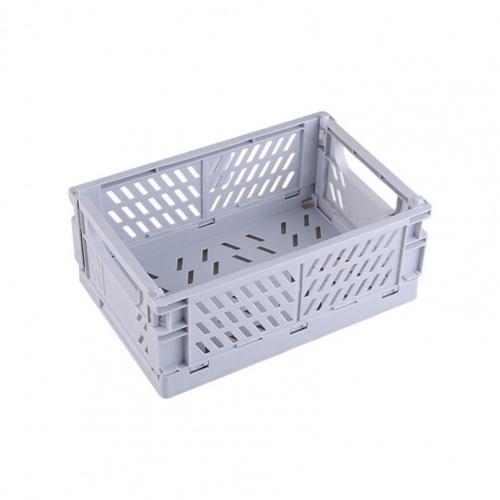 Cesta de almacenamiento creativa para libros, cesta plegable de gran capacidad, de Color sólido, para almacén de cocina: Light Blue S