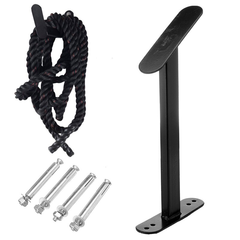 Väggmonterat gym hem slagrep fäste fitness tungt hopprep förvaring rack träning rep hållare viktade hoppa rep krok