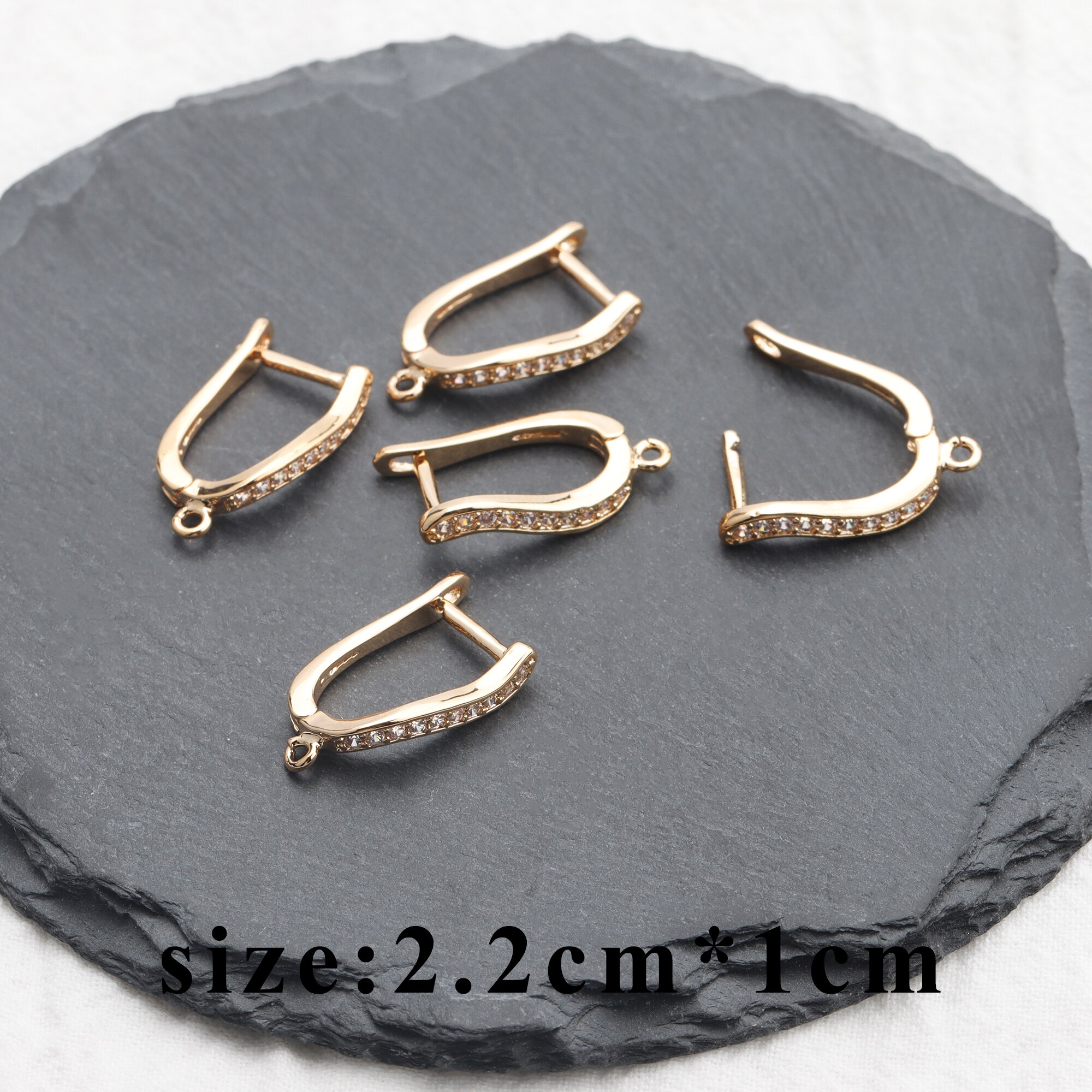 Yegui M806, Sieraden Accessoires, 18K Vergulde, 0.3 Micron, Karabijn Haken, sieraden Maken, Rhodium Plated, 10 Stks/partij