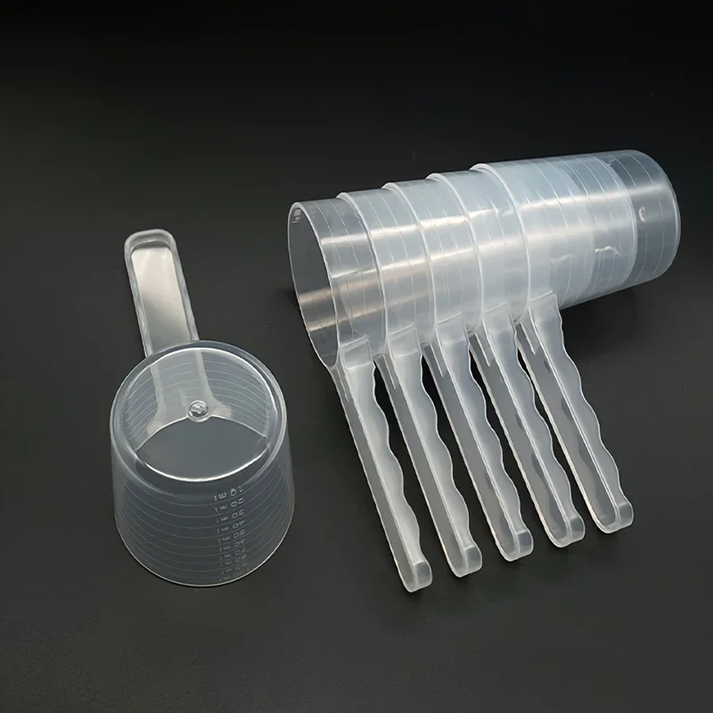 1 Pc Transparante Huisdier Maatlepel Met Schaal Plastic Hond Kat Voeden Schop Huisdier Servies Levert 50G 100 Ml