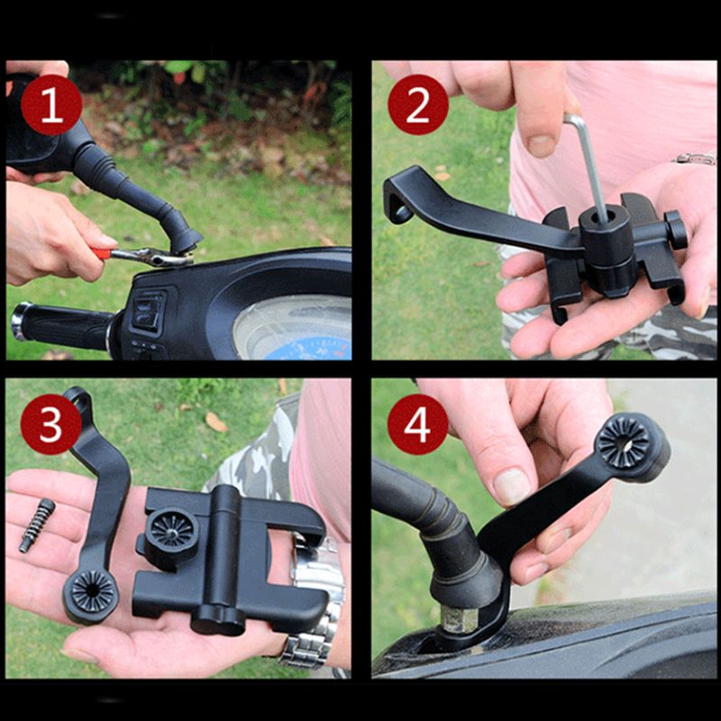 Soporte para teléfono móvil de aleación de aluminio, montaje de soporte para motocicleta, bicicleta de montaña 270E