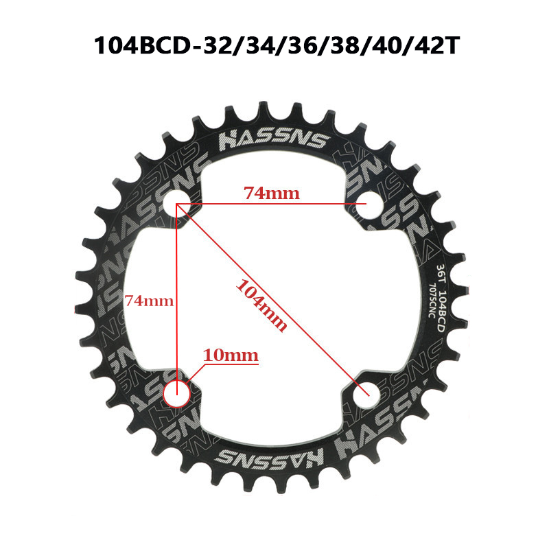 Mountain Bike Crankset 1x8/9/10/11/12Speed 170/175mm 32/34/36/38/40/42T Hollow four nails Chainring With Bottom Bracket BB68BB52